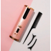 Беспроводная плойка с аккумулятором портативный стайлер для завивки волос портативная Hair Curler ST 603 Розовый