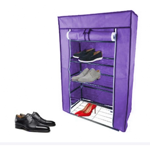 Стеллаж тканевый для хранения обуви Combination Shoe Frame 60X30X90 Фиолетовый
