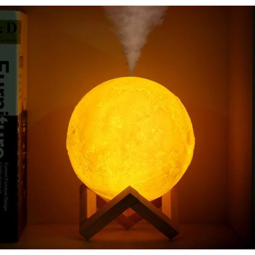 Настольный светильник Magic 3D Moon Light Луна 12 см с увлажнителем воздуха Белый