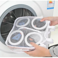 Мешок для стирки обуви 28*27*10 см Чехол для стирки обуви Белый