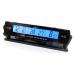 Автомобильные часы с термометром и вольтметром VST-7013V Синяя подсветка