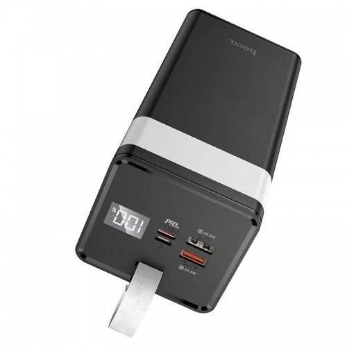 Внешний аккумулятор Power bank HOCO J86A 50000mAh PD22,5W+быстрая зарядка батарея зарядка Чёрный