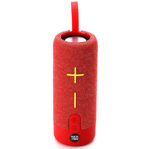 Портативная Bluetooth-колонка TG619C USB/TF с ремешком Красная