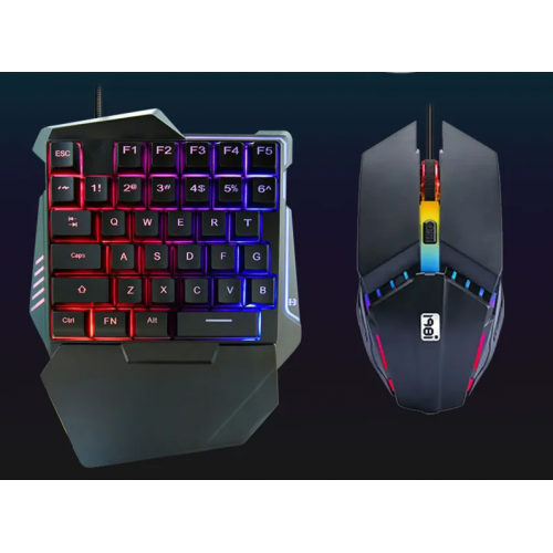 Комплект игровой 2в1 одноручная клавиатура + мышь с подсветкой 198I G506