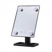 Зеркало для макияжа с подсветкой с LED подсветкой Cosmetie Mirror 360 Чёрный