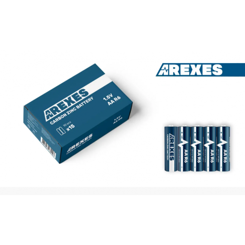 Батарейка Arexes R6/AA 1.5v цинк карбон (60шт в упаковке) Оригинал