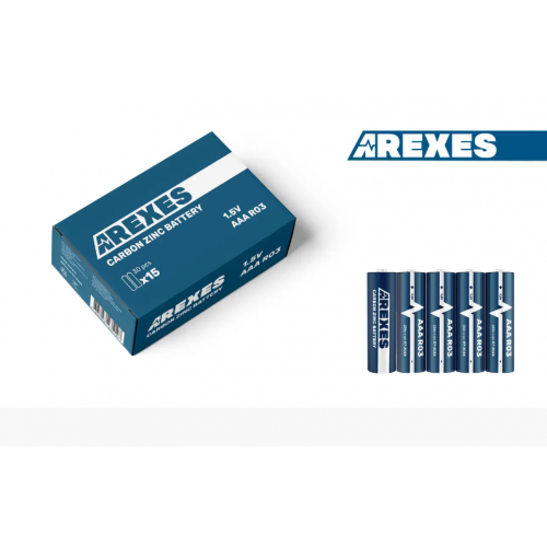 Батарейка Arexes R03/AAA 1.5v цинк карбон (60шт в упаковке) Оригинал