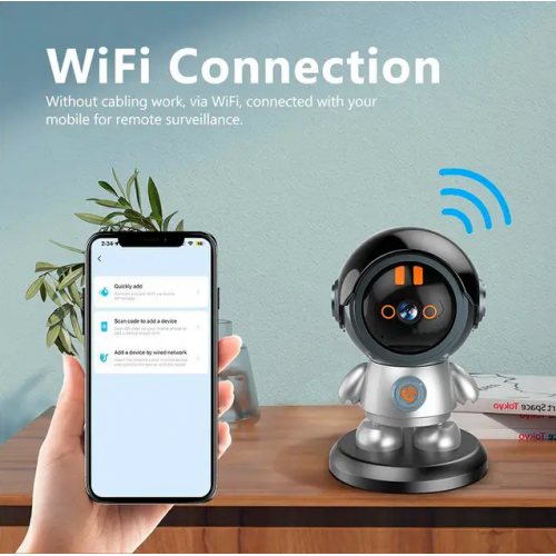 Поворотная беспроводная IP-камера для домашней безопасности Wi-Fi видеоняня