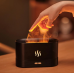 Ночник увлажнитель воздуха с имитацией пламени и резервуаром для эфирного масла аромадифузор 180 мл Чёрный