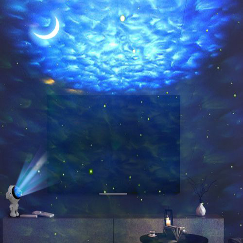 Ночник проектор звездного неба Астронавт 19 см с пультом с Bluetooth и динамиком MGY-142