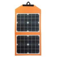 Солнечная панель трансформер GDTimes GD-ZD0610 15Вт зарядка от солнца Solar Panel на 3 USB