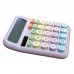 Офисный разноцветный калькулятор Karuida KK 2280 Розовый
