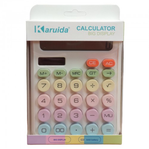 Офисный разноцветный калькулятор Karuida KK 2280 Белый