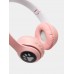 Бездротові навушники з котячими вушками та RGB підсвічуванням FM радіо, micro SD Cat MZ-023 Рожеві