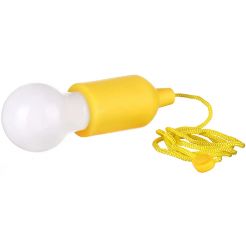 Фонарь-лампа X-Balog BL 15418 светодиодный на шнурке работает от батареек Желтый