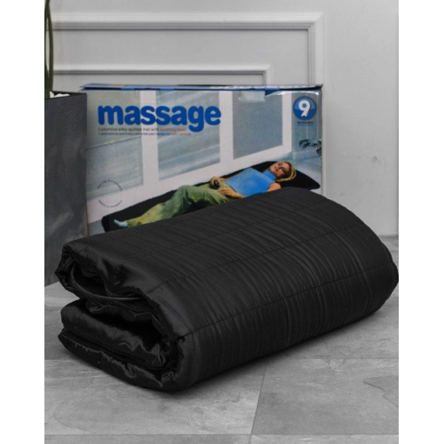 Массажный матрас с подогревом, массажными роликами и пультом Reversible Massage Mat виброматрас Черный