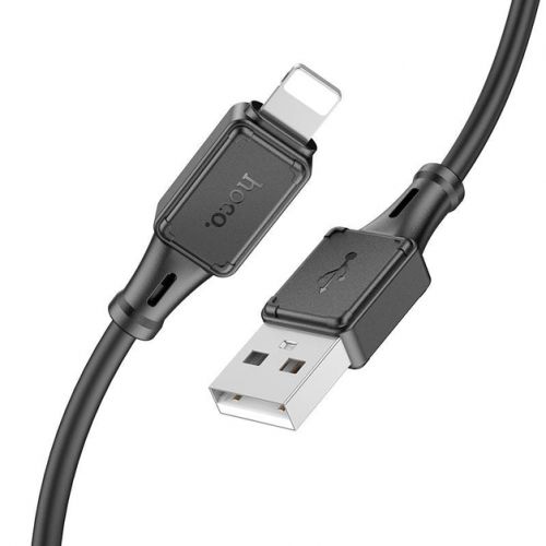 Кабель для телефона USB to Lightning Apple iPhone HOCO X101 100см 2,4A Черный