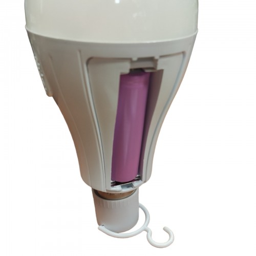 Светодиодная лампа с аккумулятором автономная аварийная 20W E27 3 режима свечения 2 аккумулятора 18650