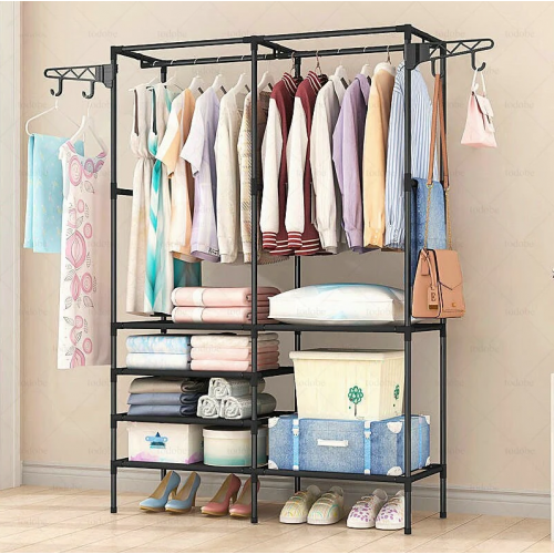 Вешалка для одежды (173х86х43 см) Simple Coat Rack Double Row вешалка с полками