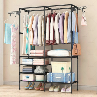 Вешалка для одежды (173х86х43 см) Simple Coat Rack Double Row вешалка с полками