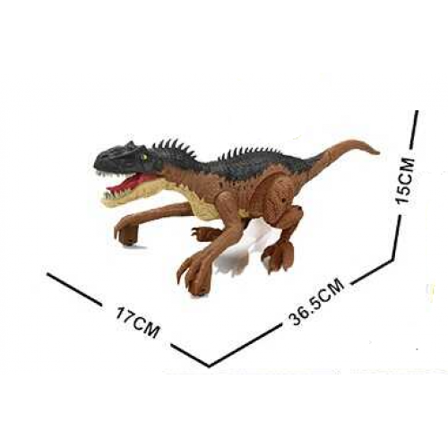 Динозавр на радиоуправлении NY 064 B, подсветка, рычащий, сенсорное управление, аккумулятор Коричневый