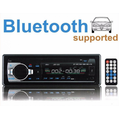 Автомагнитола MP3-SA-520 ISO, 1DIN/Bluetooth Магнитола с подсветкой в ​​авто