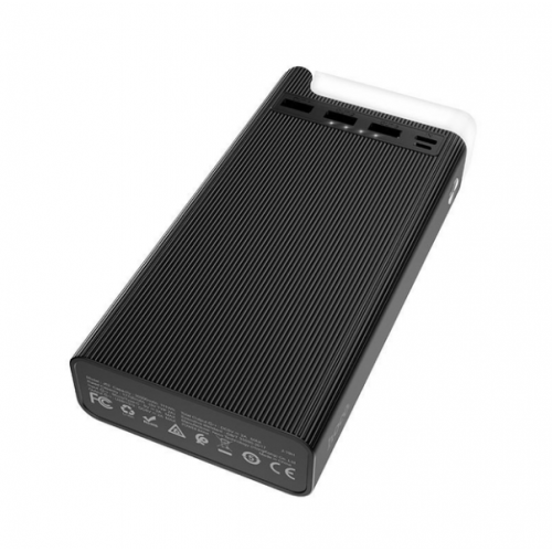 Внешний аккумулятор Power bank HOCO J62 со встроенной лампой 30000mAh Черный