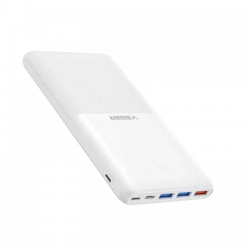 Внешний аккумулятор Power bank VEGER S22 супертонкий 20000mAh выход PD20W вход PD18W/QC18W Белый