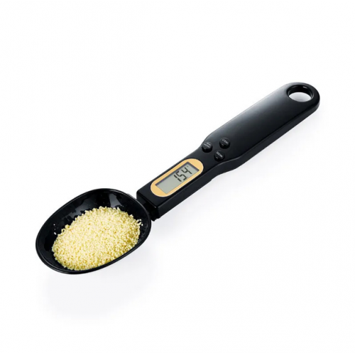 Электронная мерная ложка весы DIGITAL SPOON SCALE 0.1 гр мин. / 500 гр Черная