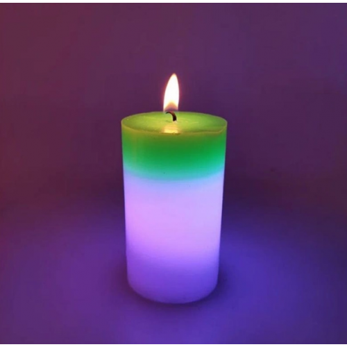 Свечка из воска с подсветкой Magic Candle 7 color свеча Зелёная