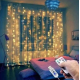 Гирлянда USB штора USB 3х2м, теплый белый, 200 LED + пульт Новогодняя светодиодная гирлянда на окно