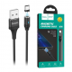 Кабель для зарядки магнитный Hoco U76 "Fresh magnetic" Type-C (1.2m) Чорный