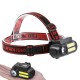 Фонарь налобный NF-611-1LM+2COB, 1x18650, ЗУ microUSB