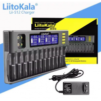 Зарядное устройство на 12 каналов Liitokala Lii-S12 1.2V/3.2V Li-Fe/3.7VLi-Ion/3.8VLi-Ion/9V Крона