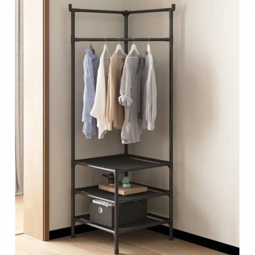 Угловая вешалка в прихожую с тремя полками 185 х 40 х 40 см Corner Coat Rack TM3-303