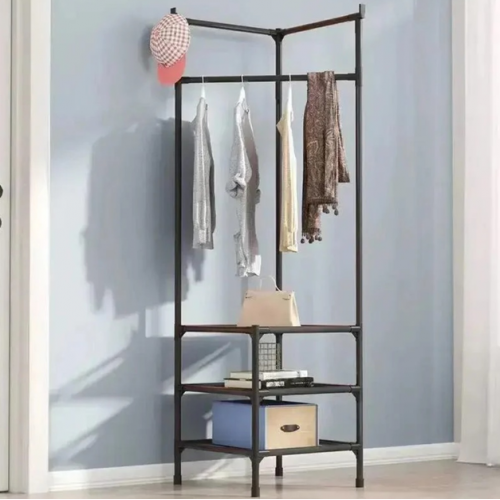 Угловая вешалка в прихожую с тремя полками 185 х 40 х 40 см Corner Coat Rack TM3-303