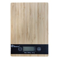Электронные кухонные деревянные весы до 7 кг Domotec MS-A
