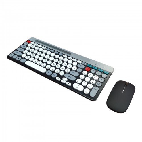 Беспроводная аккумуляторная клавиатура с мышкой, Bluetooth, USB, BT ZYG-806 Комплект