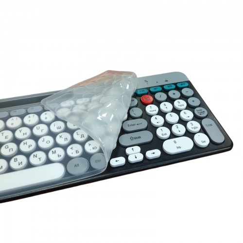 Беспроводная аккумуляторная клавиатура с мышкой, Bluetooth, USB, BT ZYG-806 Комплект