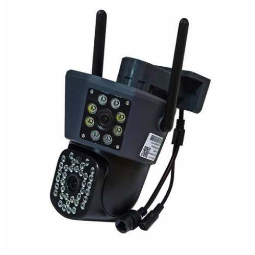 Уличная WIFI камера видеонаблюдения 9MP, 3 объектива C360 home, поротная три линзы