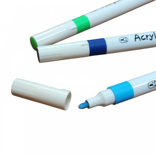 Набор акриловых маркеров 80 штук на водной основе в кейсе Acrylic Marker Y 04