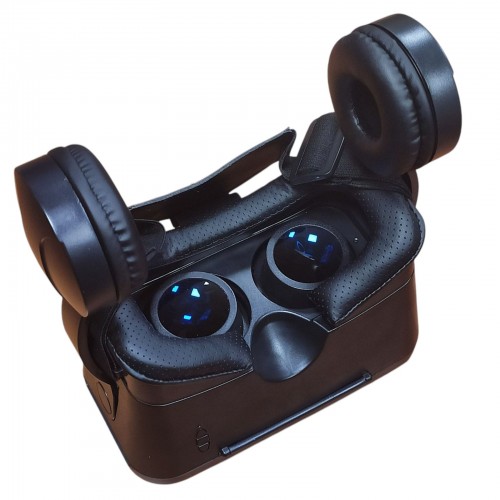 Очки шлем виртуальной реальности VR BOX VRPARK 6769 с наушниками и пультом дистанционного управления черные