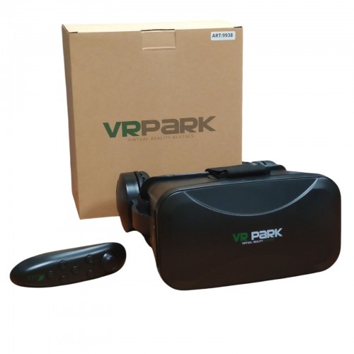 Очки шлем виртуальной реальности VR BOX VRPARK 9938 с наушниками и пультом дистанционного управления черные