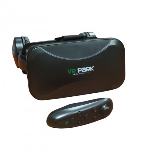 Очки шлем виртуальной реальности VR BOX VRPARK 9938 с наушниками и пультом дистанционного управления черные Очки шлем виртуальной реальности VR BOX VRPARK 9938 с наушниками и пультом дистанционного управления черные