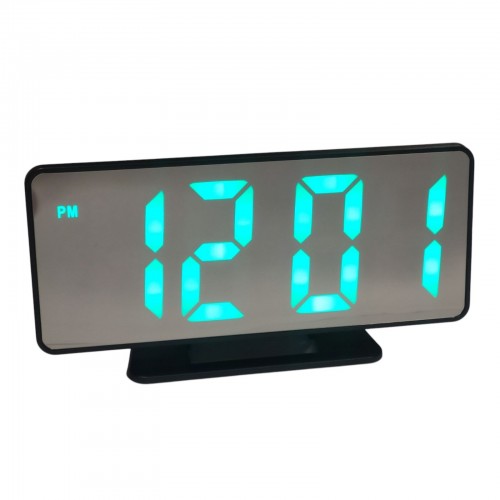 Зеркальные LED часы с будильником и термометром VST-888H RGB Хамелеон USB