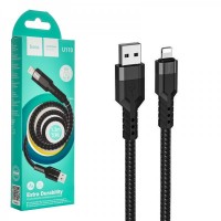 Кабель HOCO U110 Lightning 2,4A1,2m Чорний