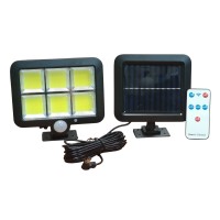 Уличный фонарь на солнечной батарее UKC BK-128-6COB с пультом