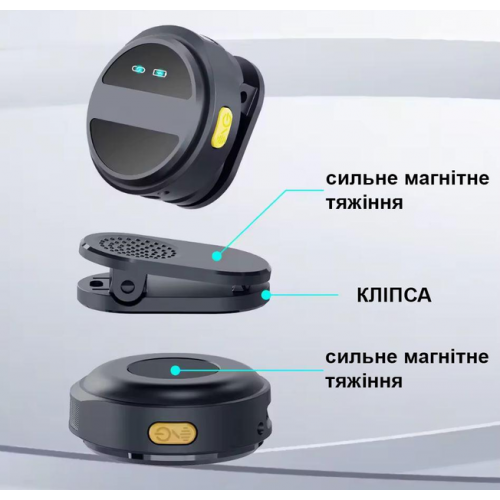 Беспроводной Микрофон SX21 2+1 Петличный для телефона Android, iPhone, Автоматическое шумоподавление, ANC, Typec-C, магнит