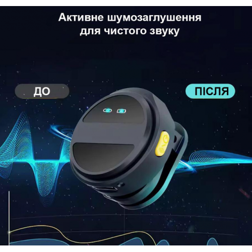 Беспроводной Микрофон SX21 2+1 Петличный для телефона Android, iPhone, Автоматическое шумоподавление, ANC, Typec-C, магнит