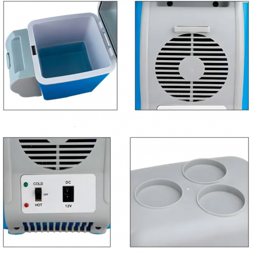 Портативный автохолодильник от прикуривателя 12V Portable Fridge Freezer на 7.5 л